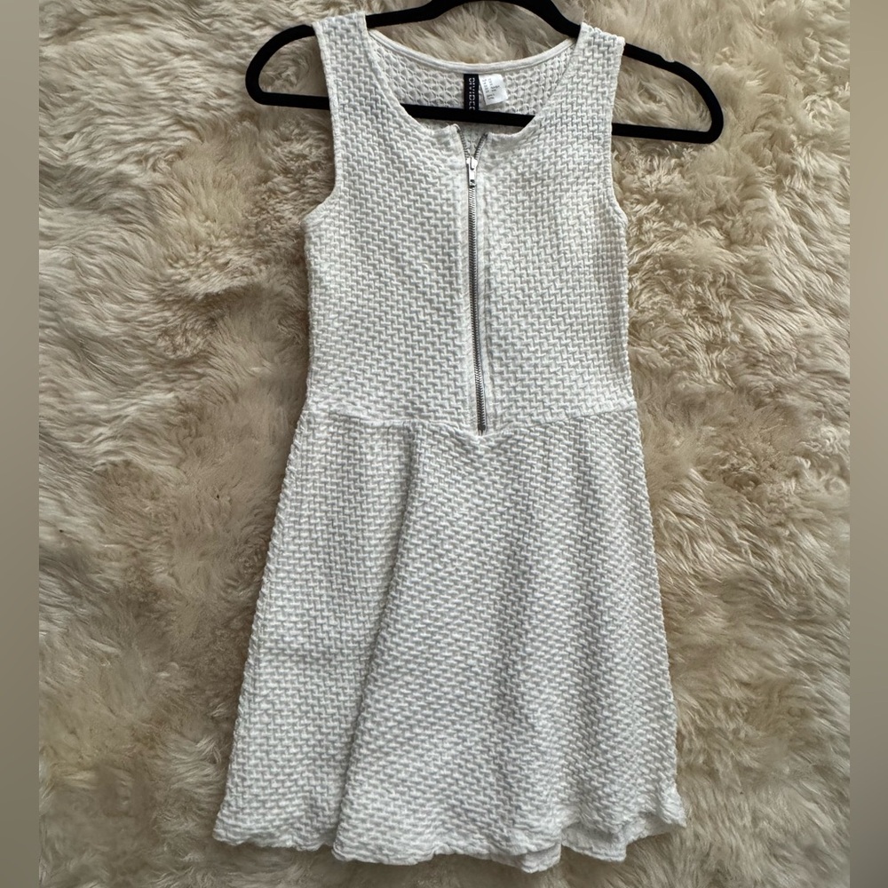 White skater dress